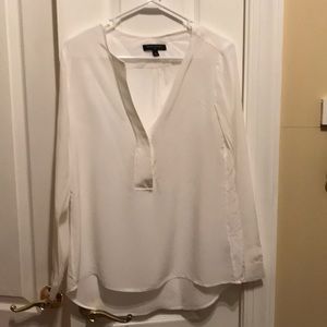Banana Republic White Silk Blouse